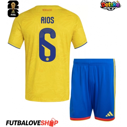 Dres Kolumbia Richard Rios #6 Domáci pre deti MS 2026 Krátky Rukáv (+ trenírky)